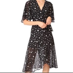 RE-Named silver star wrap dress size medium